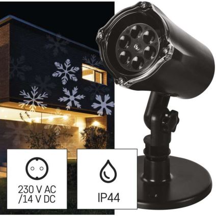 Projetor exterior de Natal LED LED/3,6W/230V IP44 branco