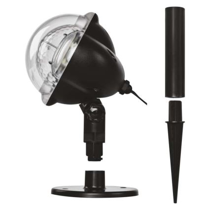 Projetor exterior de Natal LED LED/4W/230V IP44 branco quente/brilhante