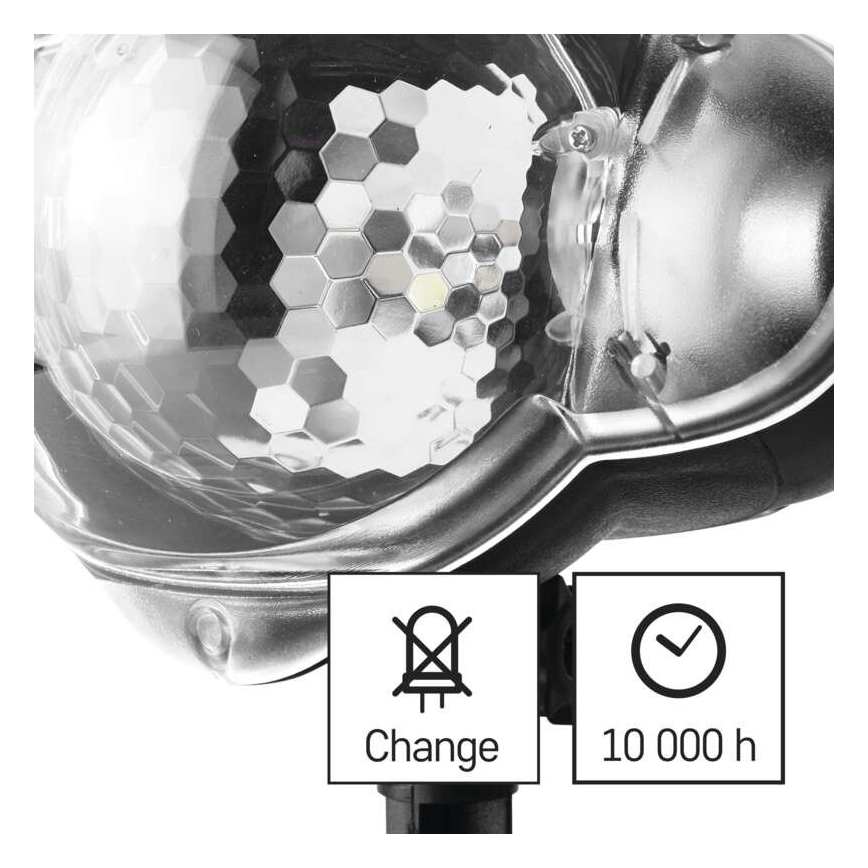 Projetor exterior de Natal LED LED/4W/230V IP44 branco quente/brilhante