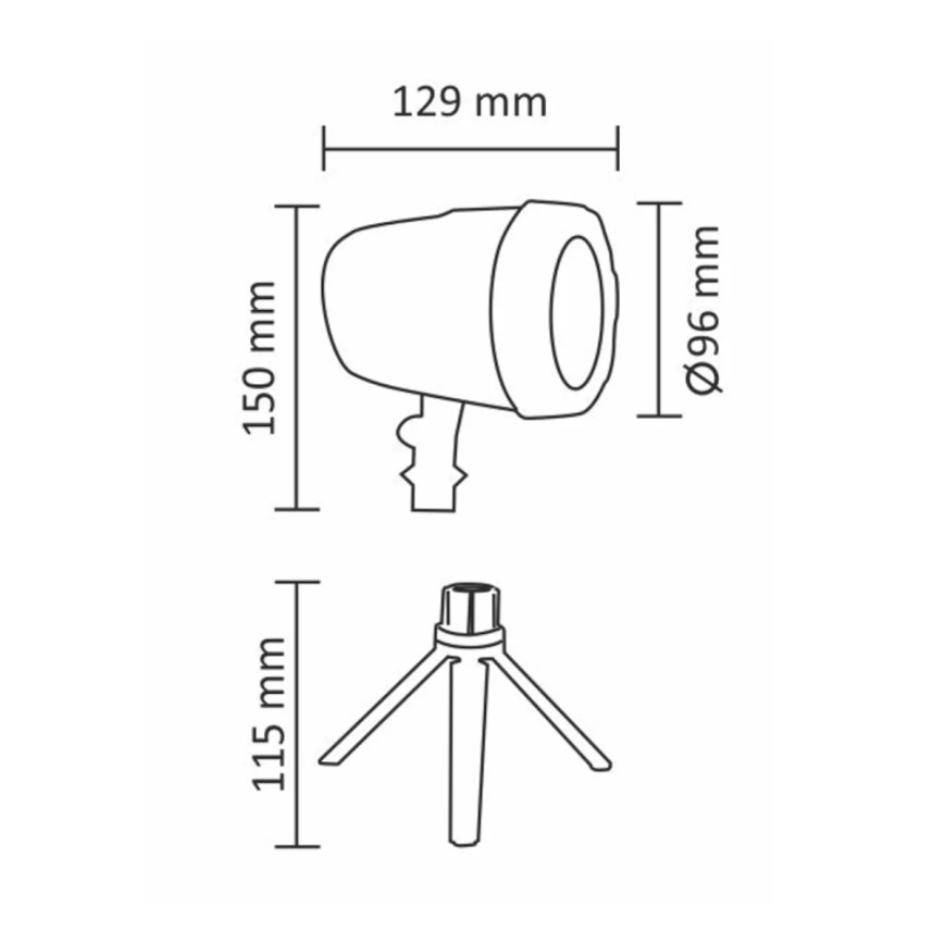Projetor laser exterior LED LED/5W/230V IP44