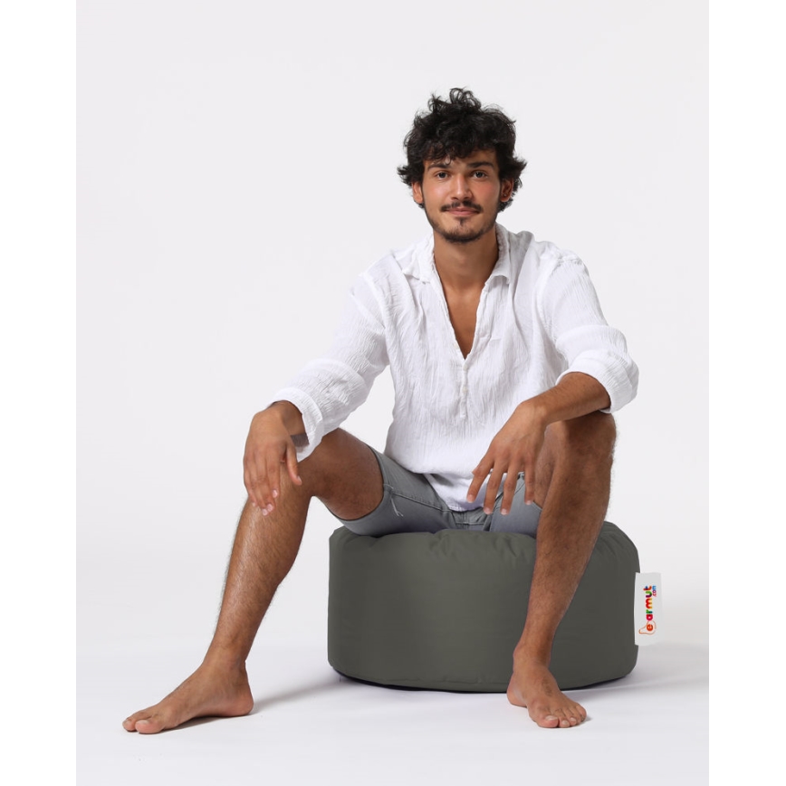 Pufe 55 cm cinzento