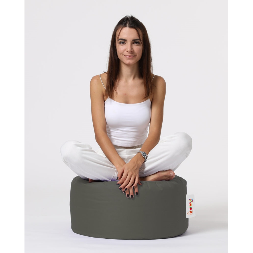 Pufe 55 cm cinzento