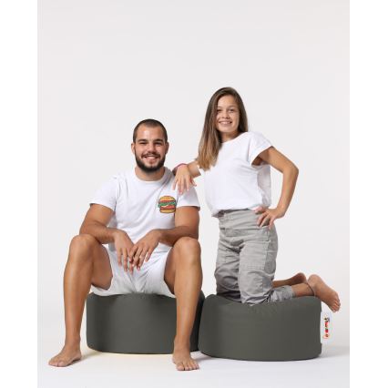 Pufe 55 cm cinzento