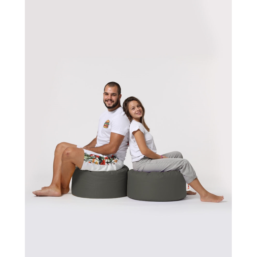 Pufe 55 cm cinzento