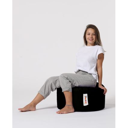 Pufe 55 cm preto