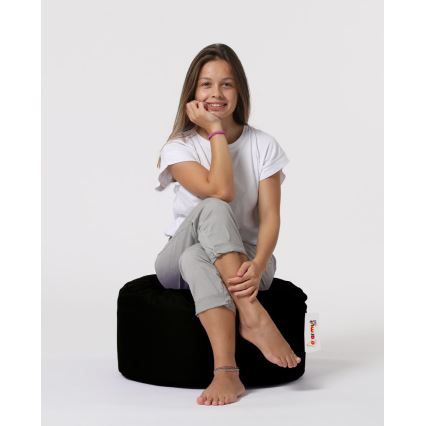Pufe 55 cm preto
