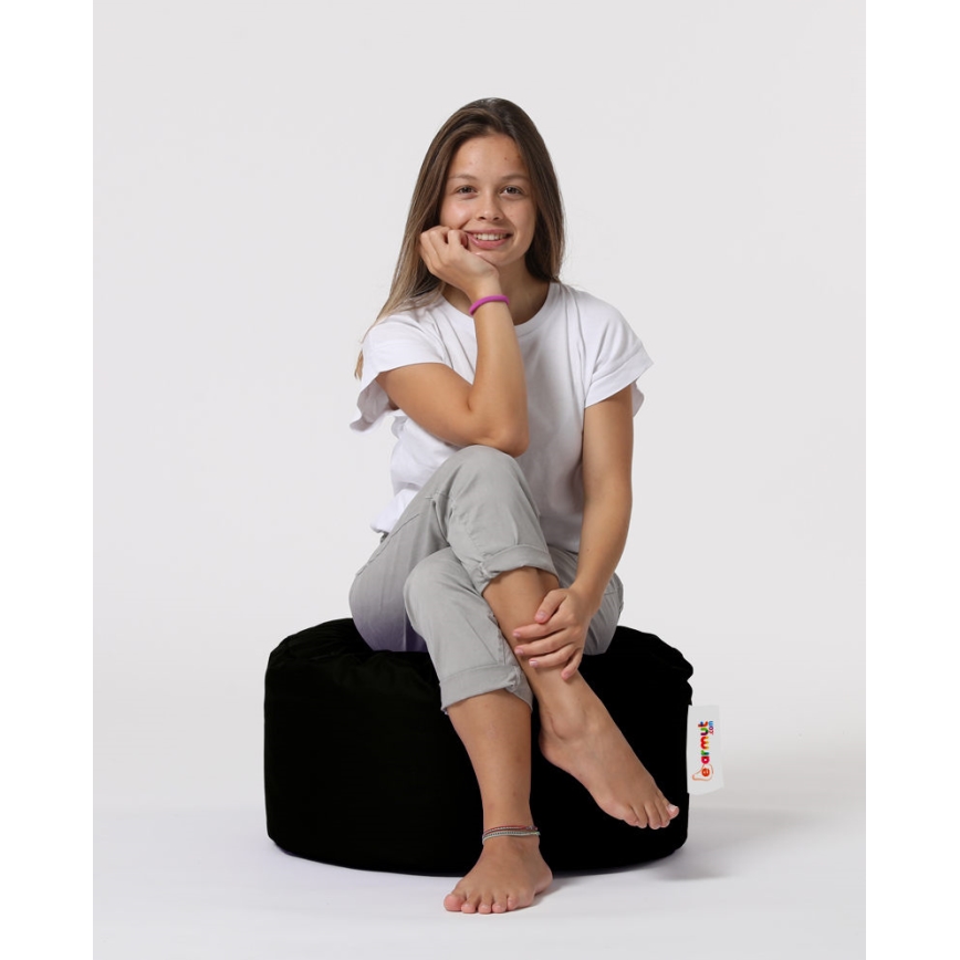 Pufe 55 cm preto