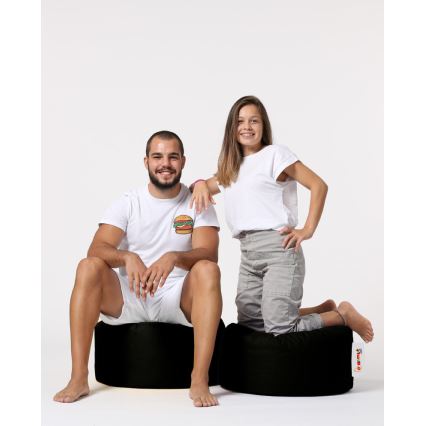 Pufe 55 cm preto