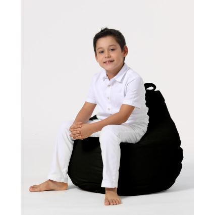 Pufe 60x60 cm preto