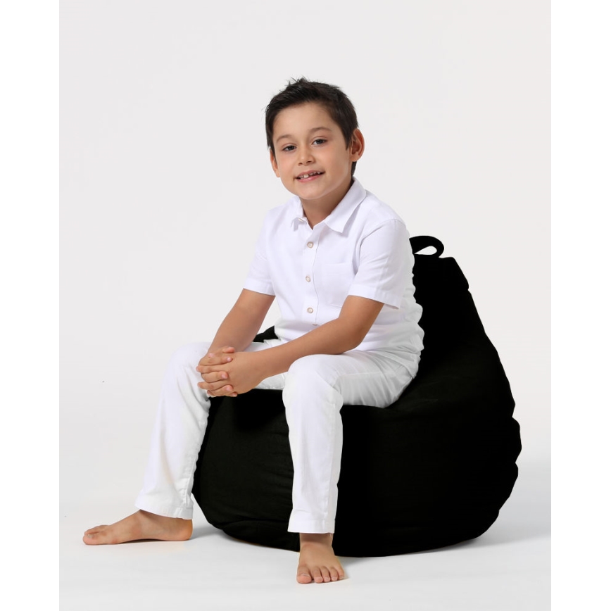 Pufe 60x60 cm preto