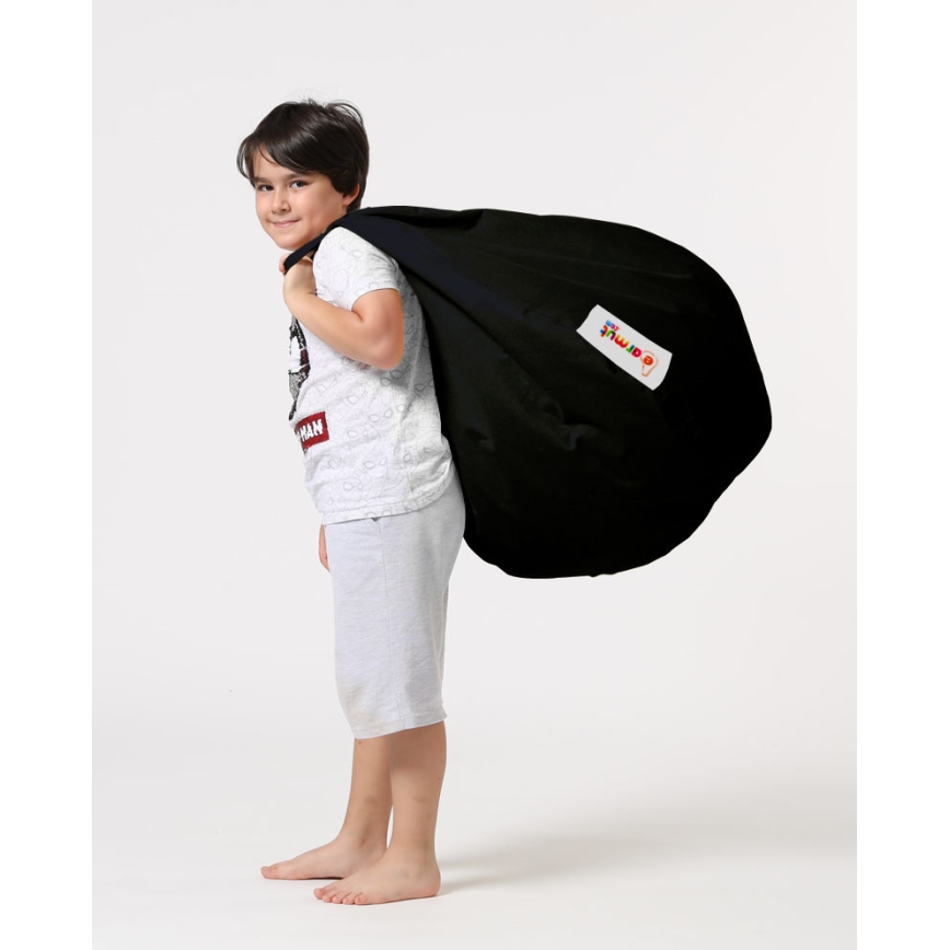 Pufe 60x60 cm preto