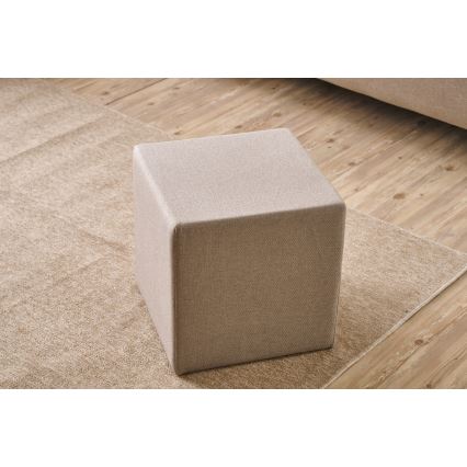 Pufe CUBI 40x40 cm bege