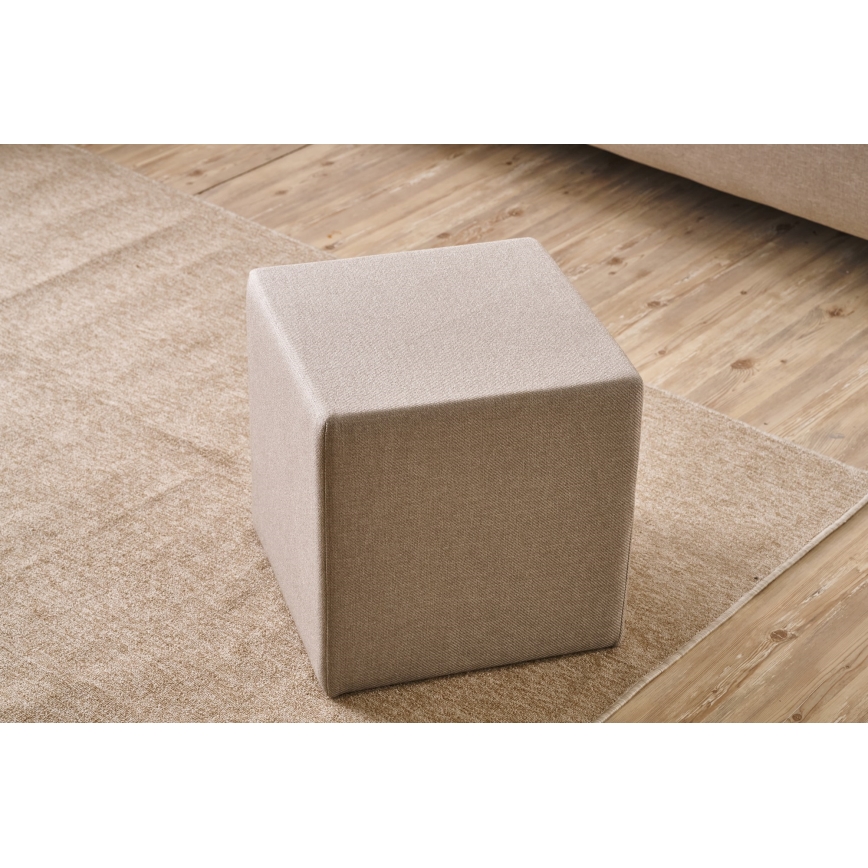Pufe CUBI 40x40 cm bege