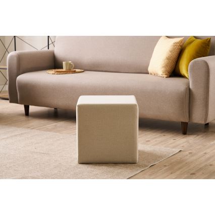 Pufe CUBI 40x40 cm bege