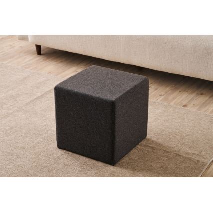 Pufe CUBI 40x40 cm castanho escuro