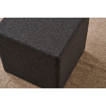 Pufe CUBI 40x40 cm castanho escuro