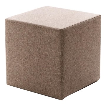Pufe CUBI 40x40 cm castanho