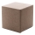 Pufe CUBI 40x40 cm castanho