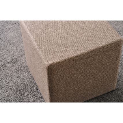 Pufe CUBI 40x40 cm castanho
