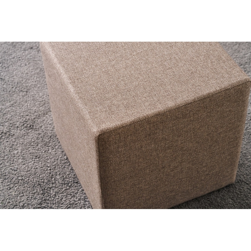 Pufe CUBI 40x40 cm castanho