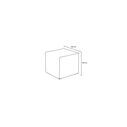Pufe CUBI 40x40 cm castanho