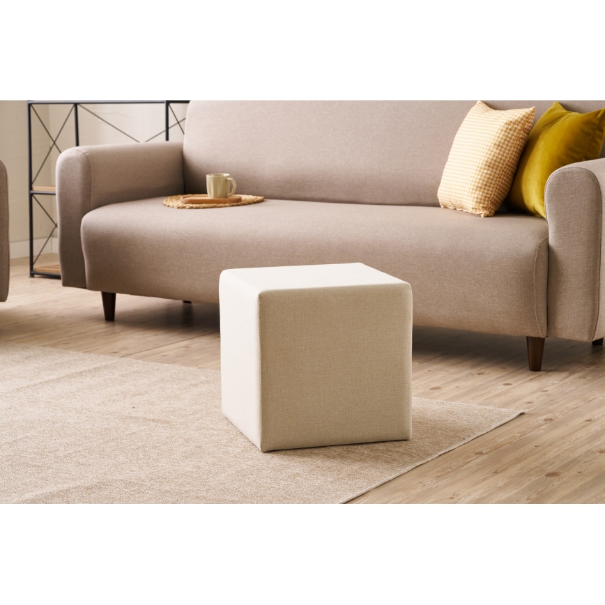 Pufe CUBI 40x40 cm creme