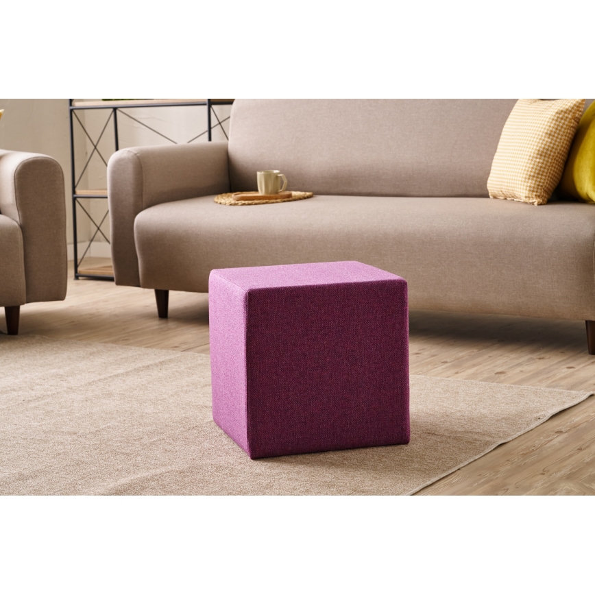 Pufe CUBI 40x40 cm rosa