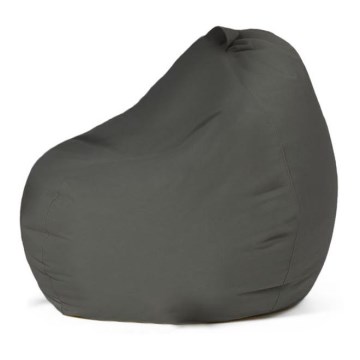 Pufe de assento 60x60 cm cinza