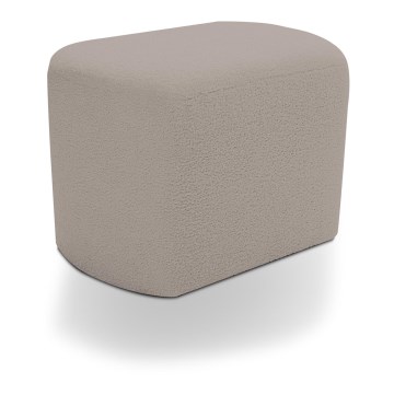 Pufe design ESTRELA 43x63 cm bege