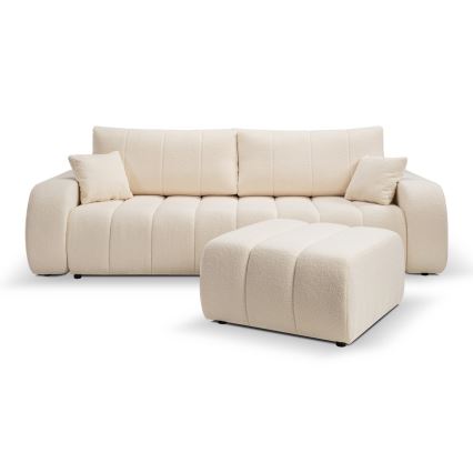 Pufe DESIO 82x75 cm bege