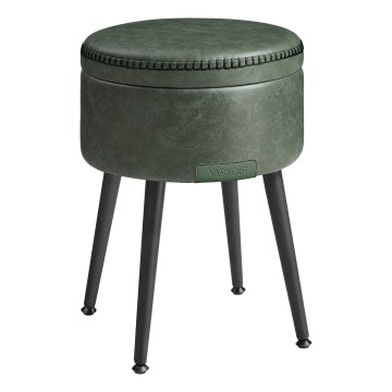Pufe em pele CORE, verde