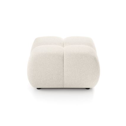 Pufe estofado ALMADA 72x72 cm bege
