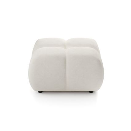 Pufe estofado ALMADA 72x72 cm bege