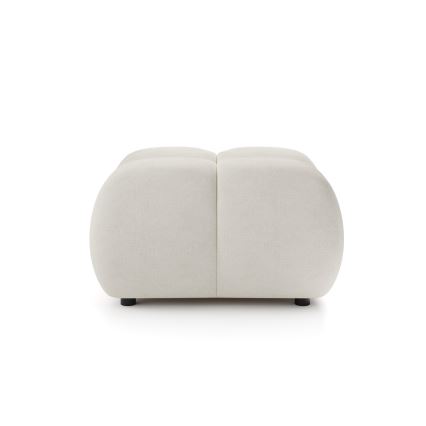 Pufe estofado ALMADA 72x72 cm bege