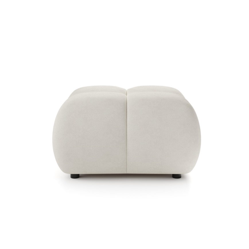 Pufe estofado ALMADA 72x72 cm bege