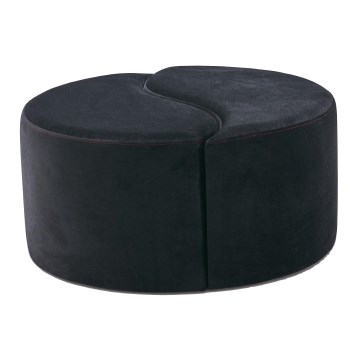 Pufe JING, Ø 80 cm, antracito
