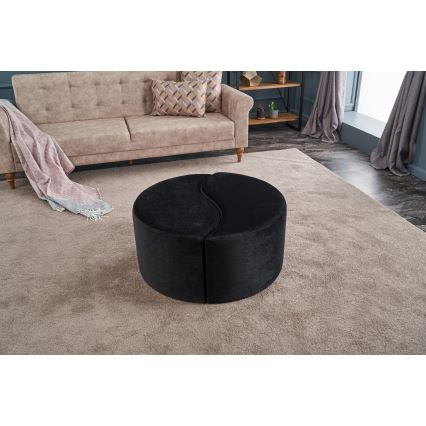 Pufe JING, Ø 80 cm, antracito