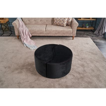 Pufe JING, Ø 80 cm, antracito