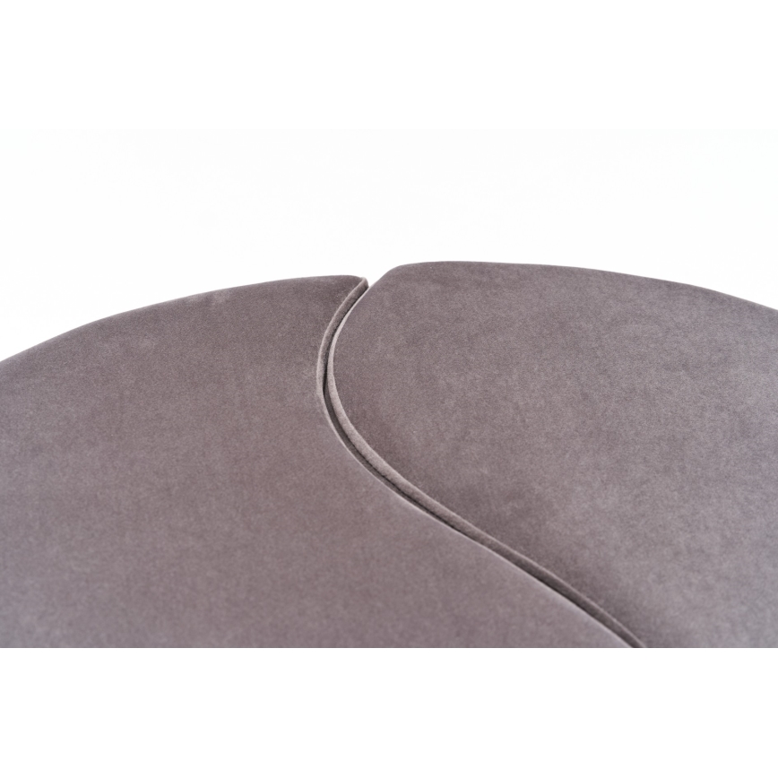 Pufe JING, Ø 80 cm, castanho