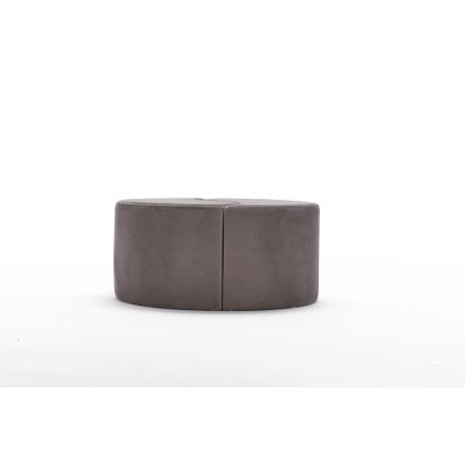 Pufe JING, Ø 80 cm, castanho