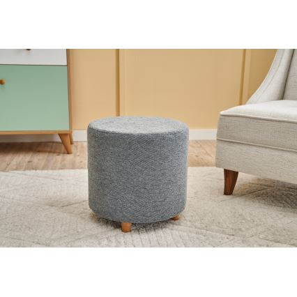 Pufe KIMA, diâmetro 40 cm, cinzento