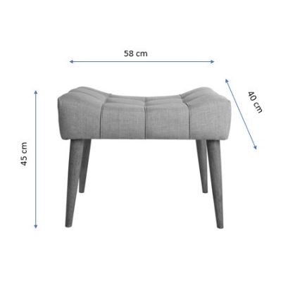 Pufe LUMI 40x58 cm creme