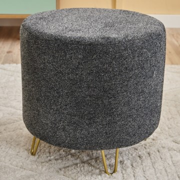Pufe NANI Ø 40 cm antracite