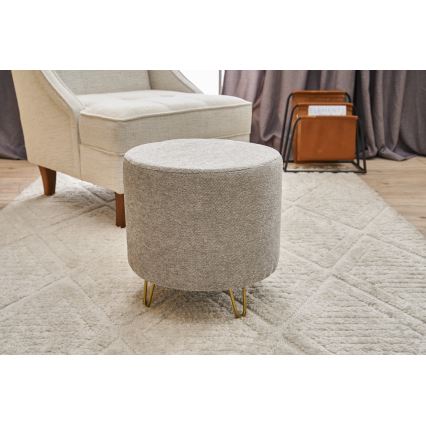 Pufe NANI, Ø 40 cm, creme