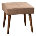 Pufe NUTO 46x46 cm castanho