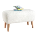 Pufe PIXI 32 x 61 cm branco