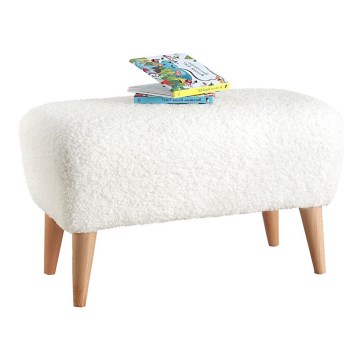 Pufe PIXI 32 x 61 cm branco