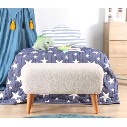 Pufe PIXI 32 x 61 cm branco