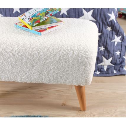Pufe PIXI 32 x 61 cm branco