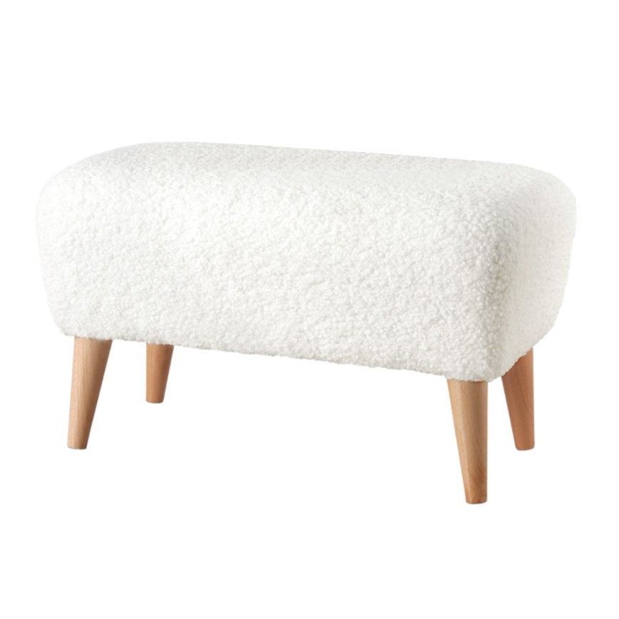 Pufe PIXI 32 x 61 cm branco